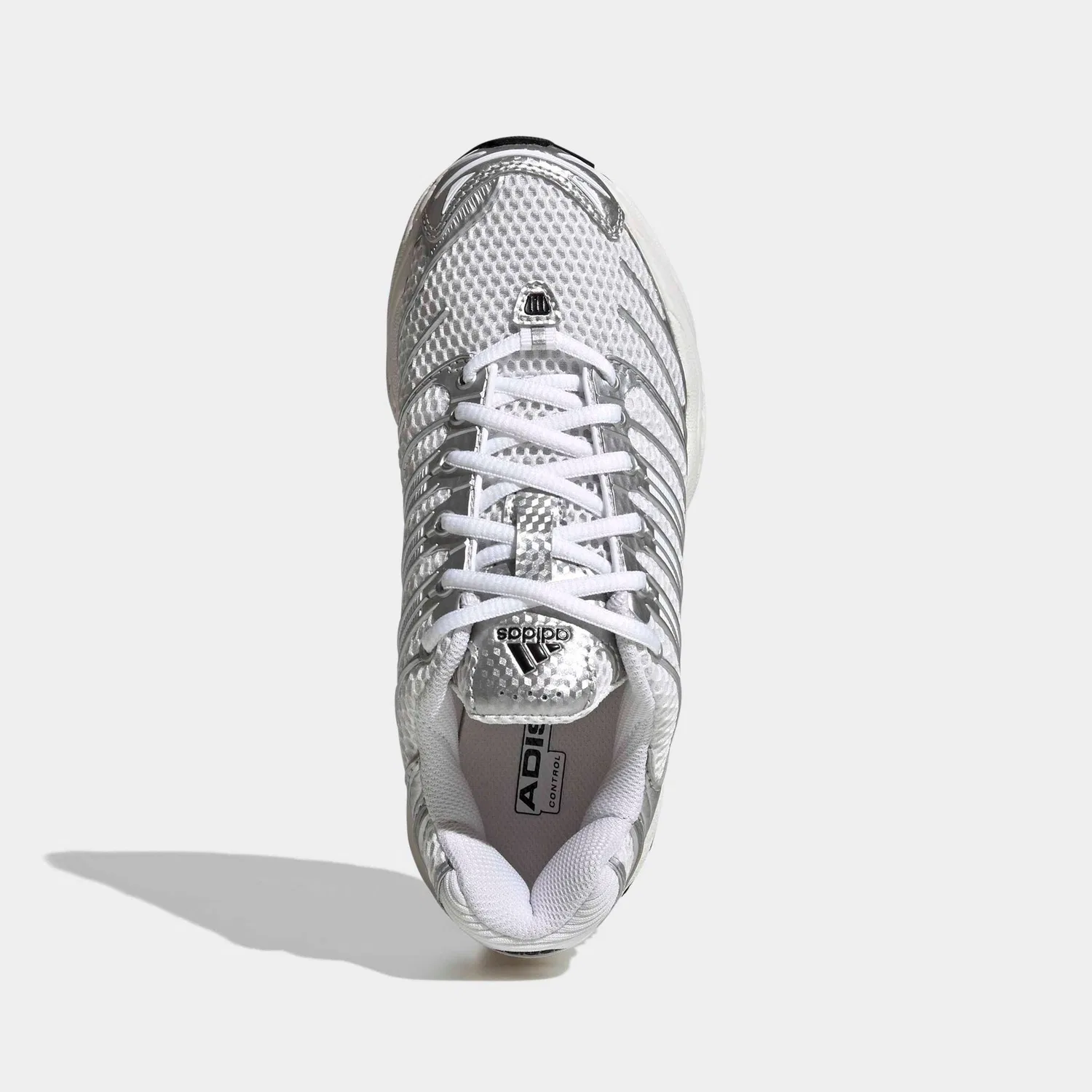 Детские кроссовки с сетчатым верхом Adidas Originals, Cloud White/Silver Metallic/Core Black — фото 4