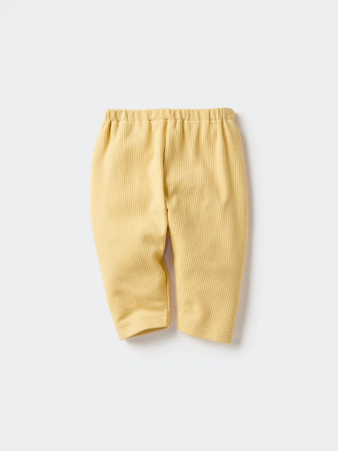 Леггинсы Uniqlo Airism, свободный крой, рубчик, желтый