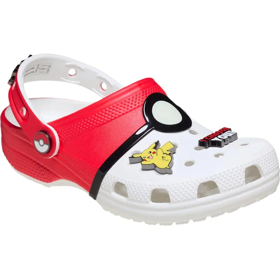 Детские клоги с закрытым носком Crocs, Red White — фото 4