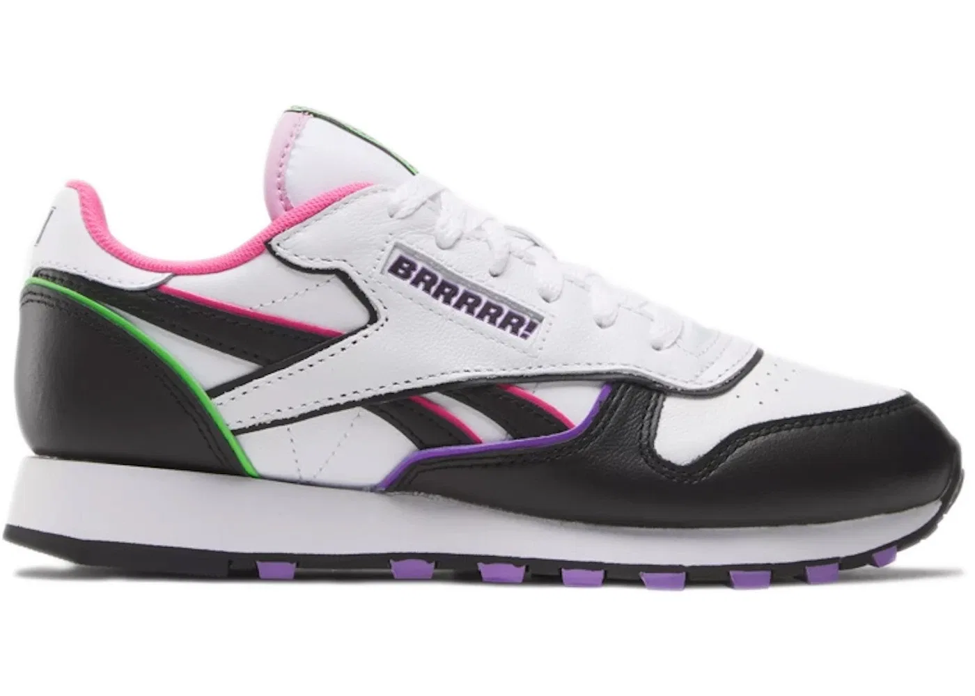 Детские кроссовки Lifestyle Reebok Classic Leather ANUEL AA, Black/White/Pink