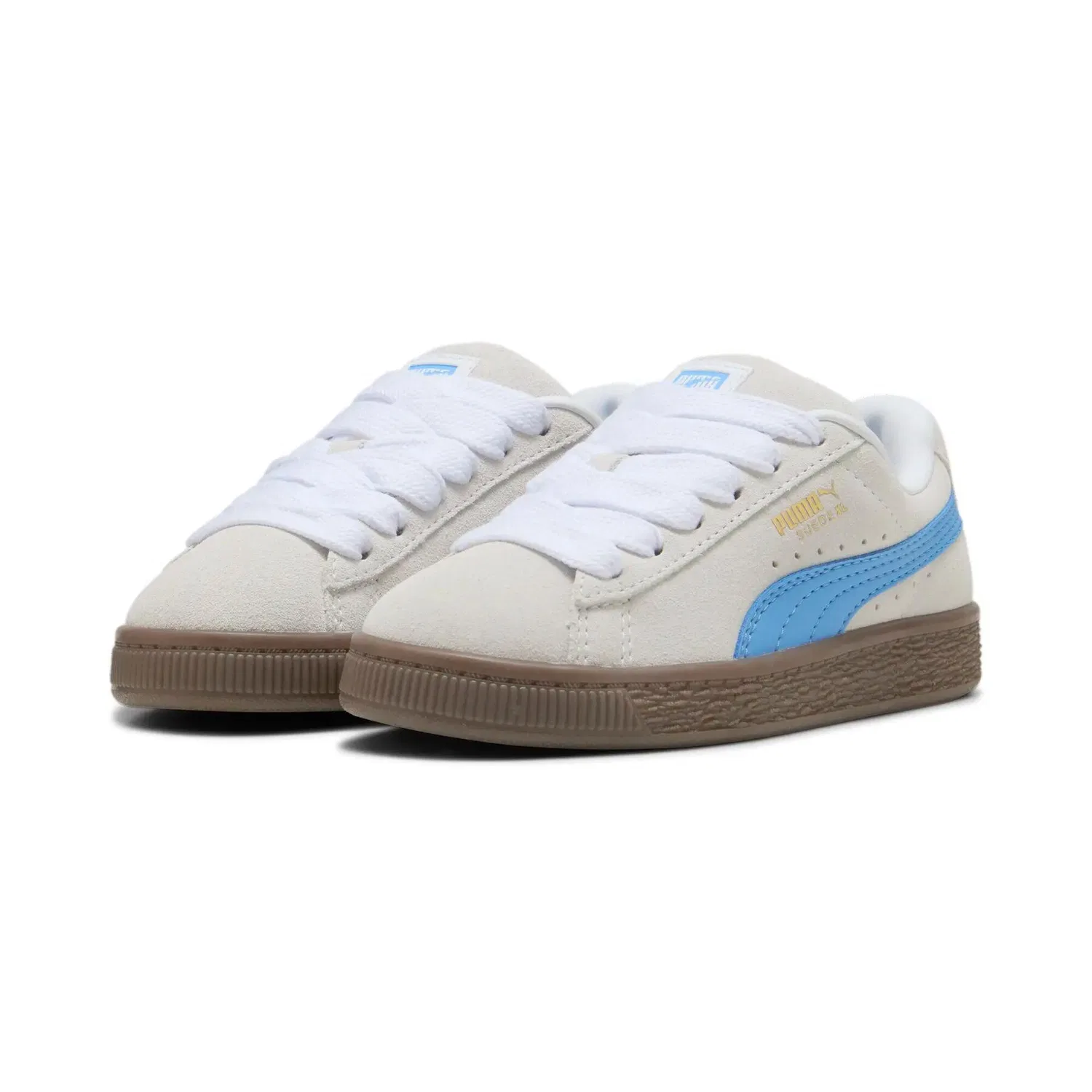 Детские кроссовки с замшевым верхом Suede XL PS Puma, Weiss — фото 4