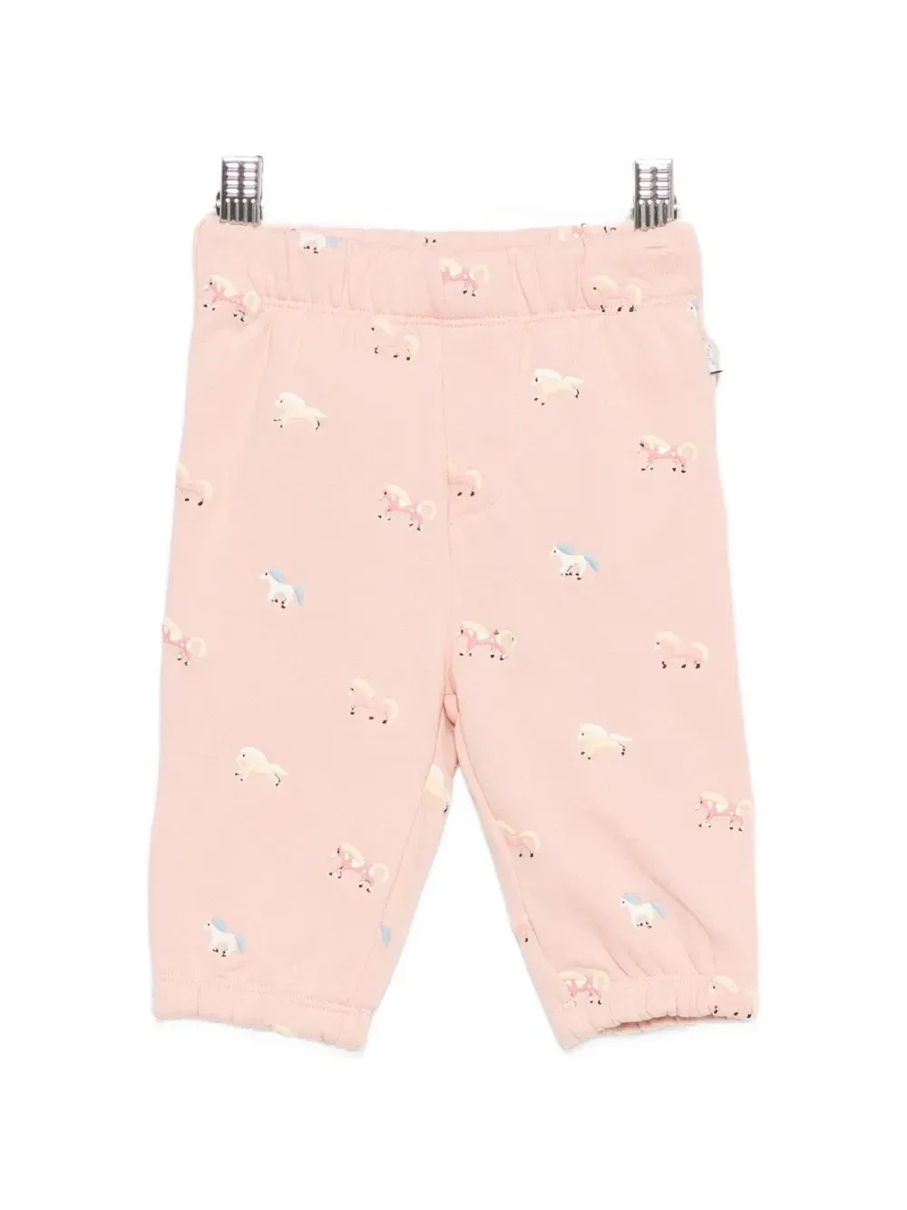 Спортивные брюки с принтом лошадей Stella McCartney Kids, розовый