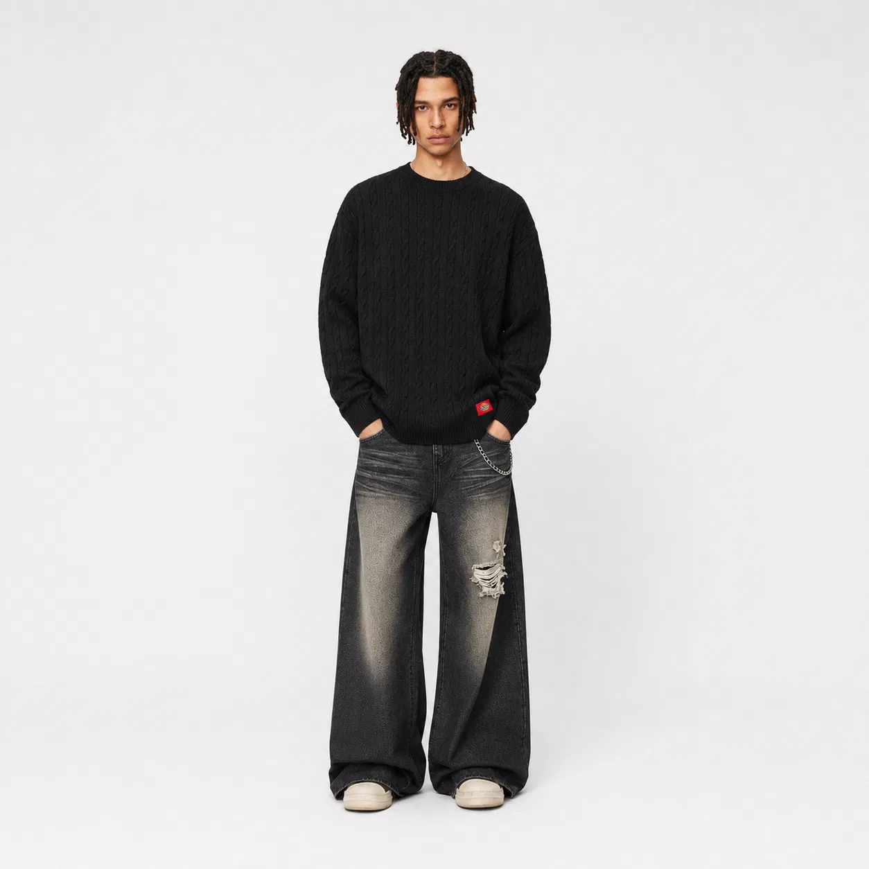 Детский свитшот с круглым вырезом Dickies, Black — фото 4