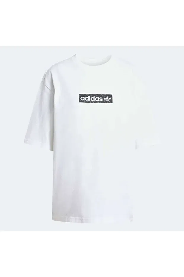 Женская футболка с принтом Adidas, White — фото 2
