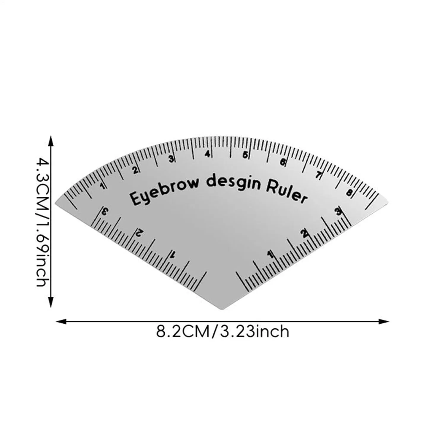 Трафарет для бровей, PVC, 8.2x4.3x0.1 см, 2 г Generisch — фото 4