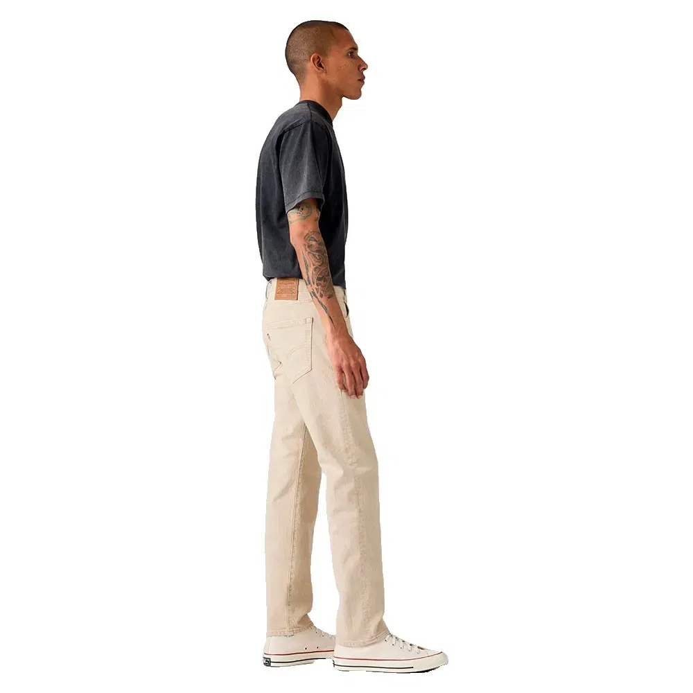 Мужские джинсы с конусным кроем Levi's 502, Beige — фото 3