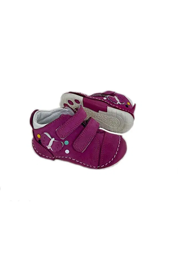 Детские туфли для девочек кожаные ортопедические Sky Luna First Step Windy Shoes, Fuchsia — фото 2