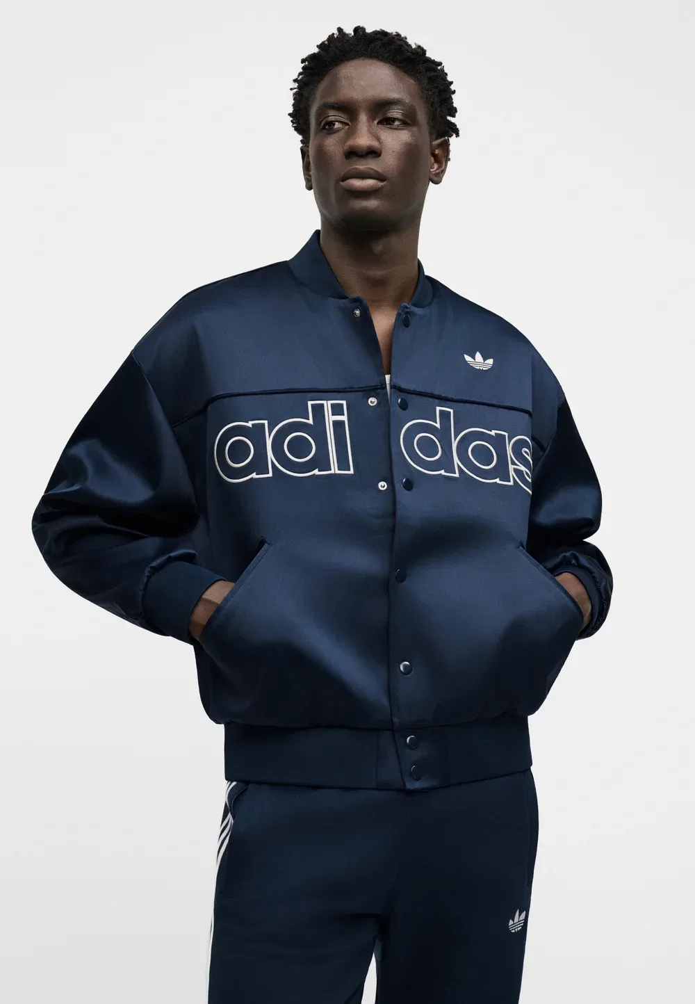 Куртка в университетском стиле - легкая куртка Adidas Originals, Night Indigo — фото 4