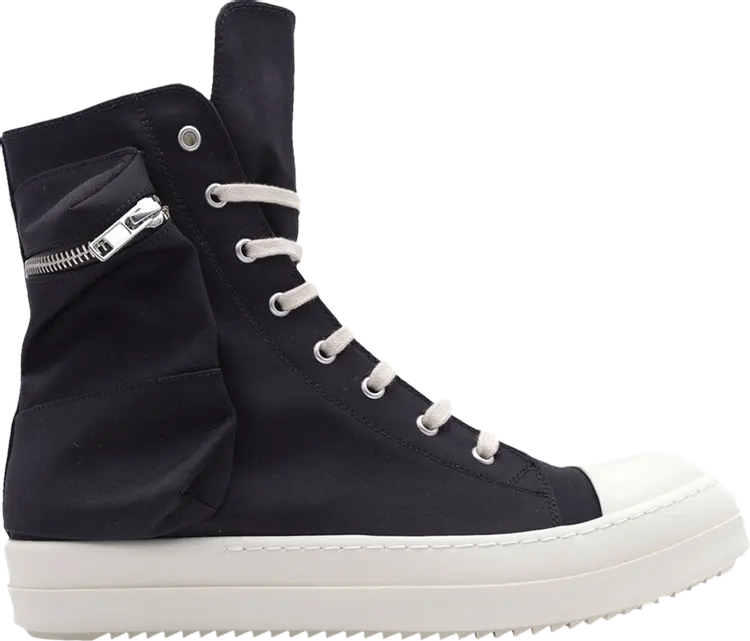 

Кроссовки Rick Owens DRKSHDW Fogachine Cotton Nylon Cargo High Black Milk, черный