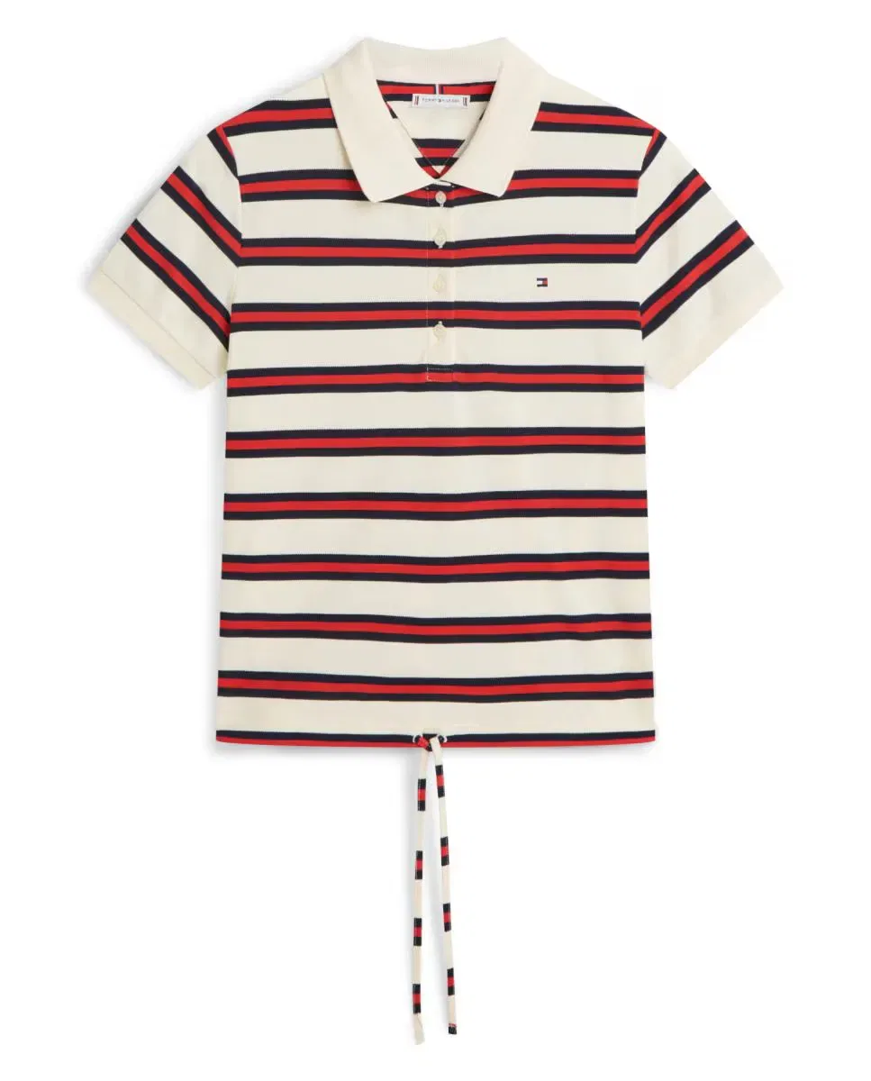 Женское поло с длинным рукавом Tommy Hilfiger, Rojo