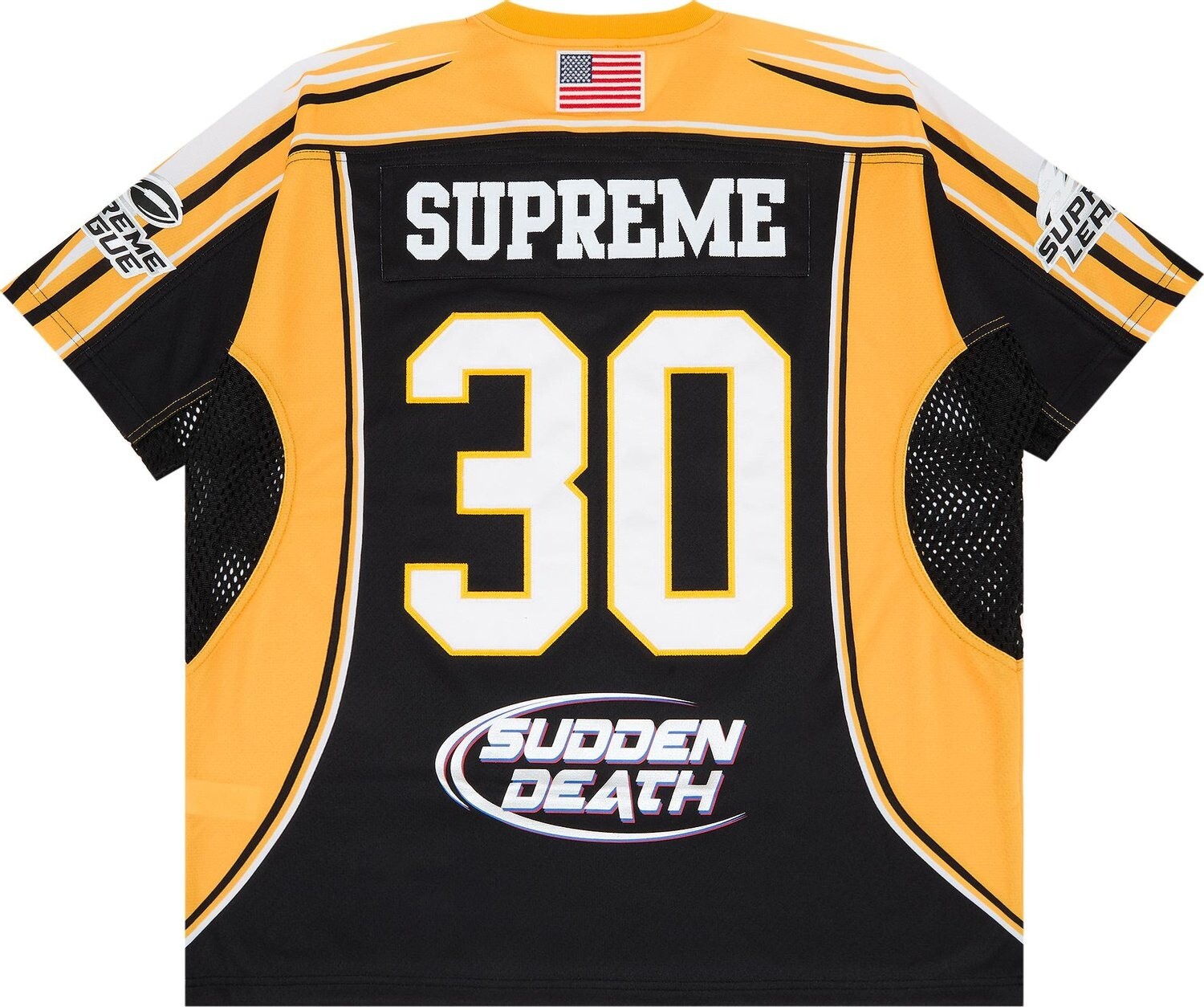 Футболка Supreme Sudden Death Football Jersey, черный/мультиколор — фото 2