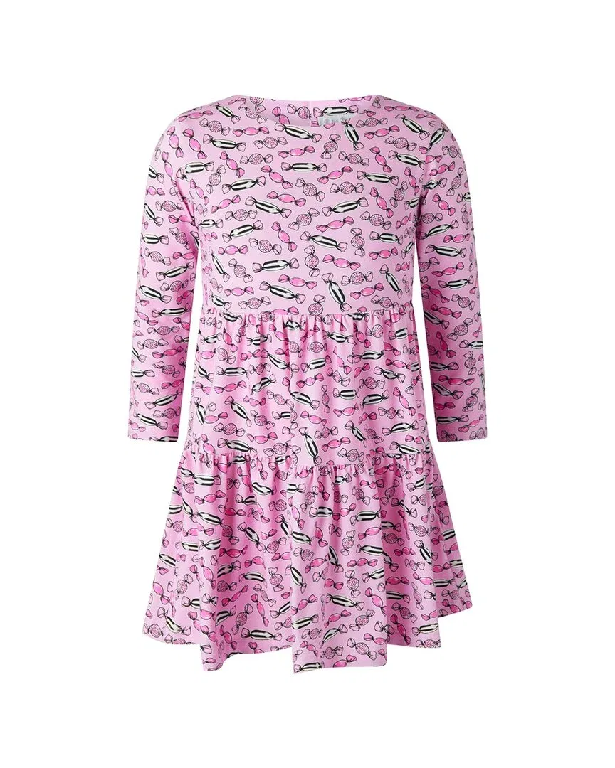 Детское платье для девочек с оборками Rachel Riley Candy Tiered Jersey Dress, розовый