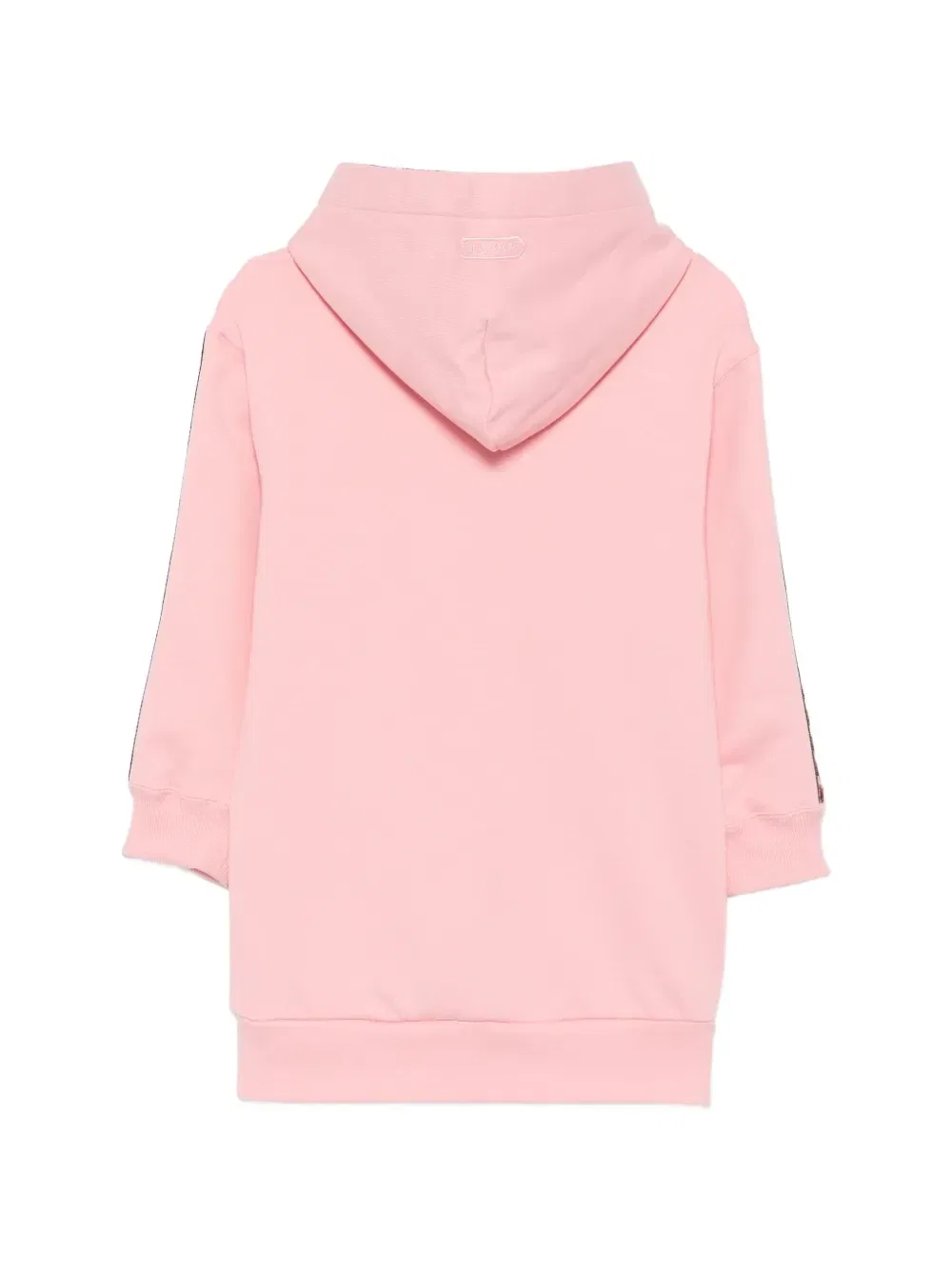 Платье с капюшоном, украшенное логотипом Lanvin Enfant, розовый — фото 2