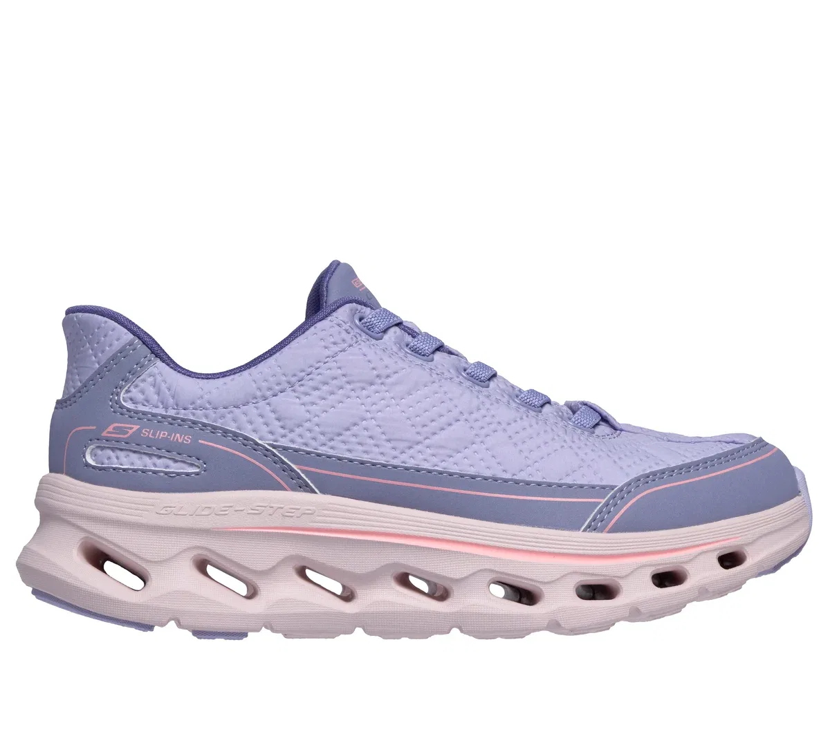 Детские слипоны GO WALK Glide-Step 2.0 - Cozy Fit Skechers, лавандовый