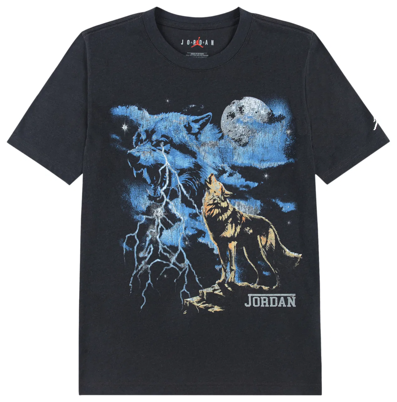 Футболка для мальчиков Retro Spec Jordan, цвет Wolf Grey/Blue