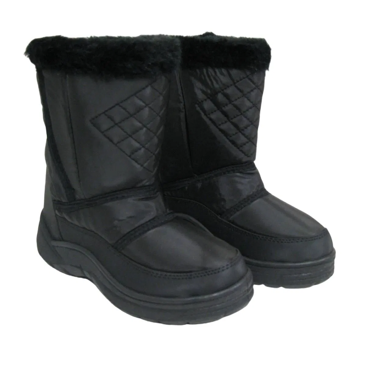 Детские ботинки для девочек с мехом Snow Bangka, Black