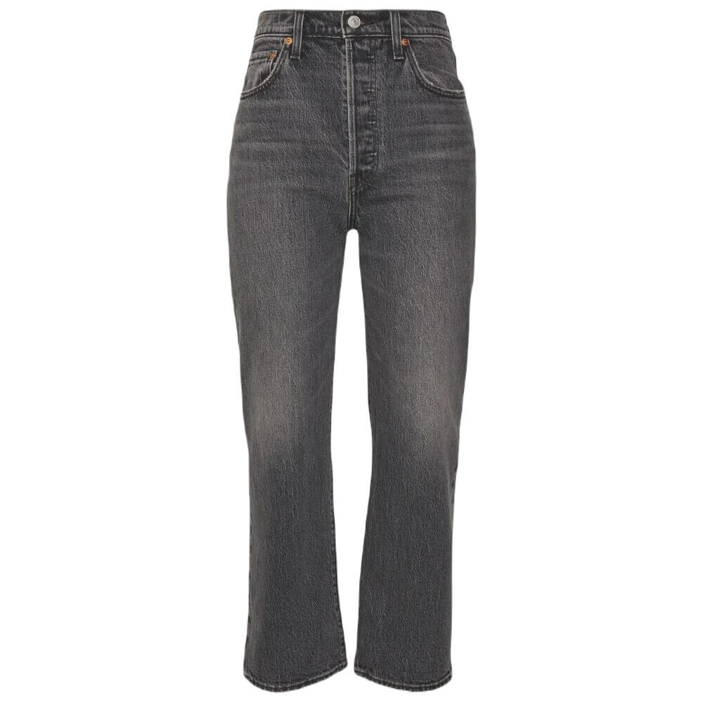 

Джинсы прямого кроя Levi's Ribcage Straight Ankle, серый