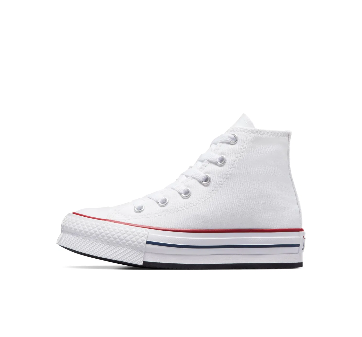 Детские кроссовки для девочек Converse Chuck Taylor All Star Eva Lift, White Garnet Navy Blue — фото 2