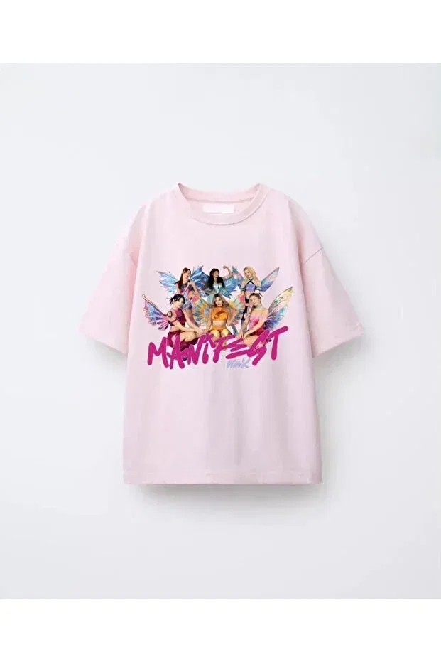 Детская футболка для девочек хлопковая Manifest Dream Pink Bunubanayolla, Pink
