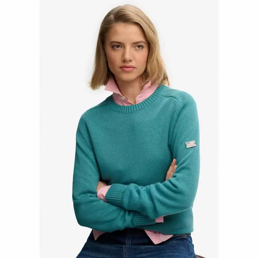 Свитер Slouchy Superdry, зеленый — фото 3
