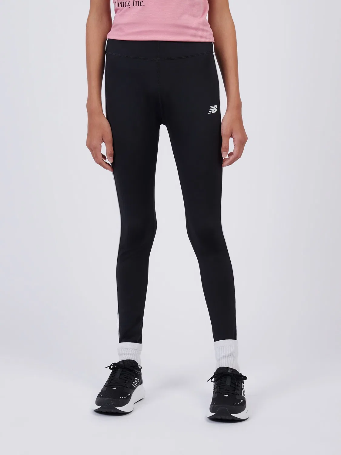 Леггинсы с контрастной отделкой New Balance, черные