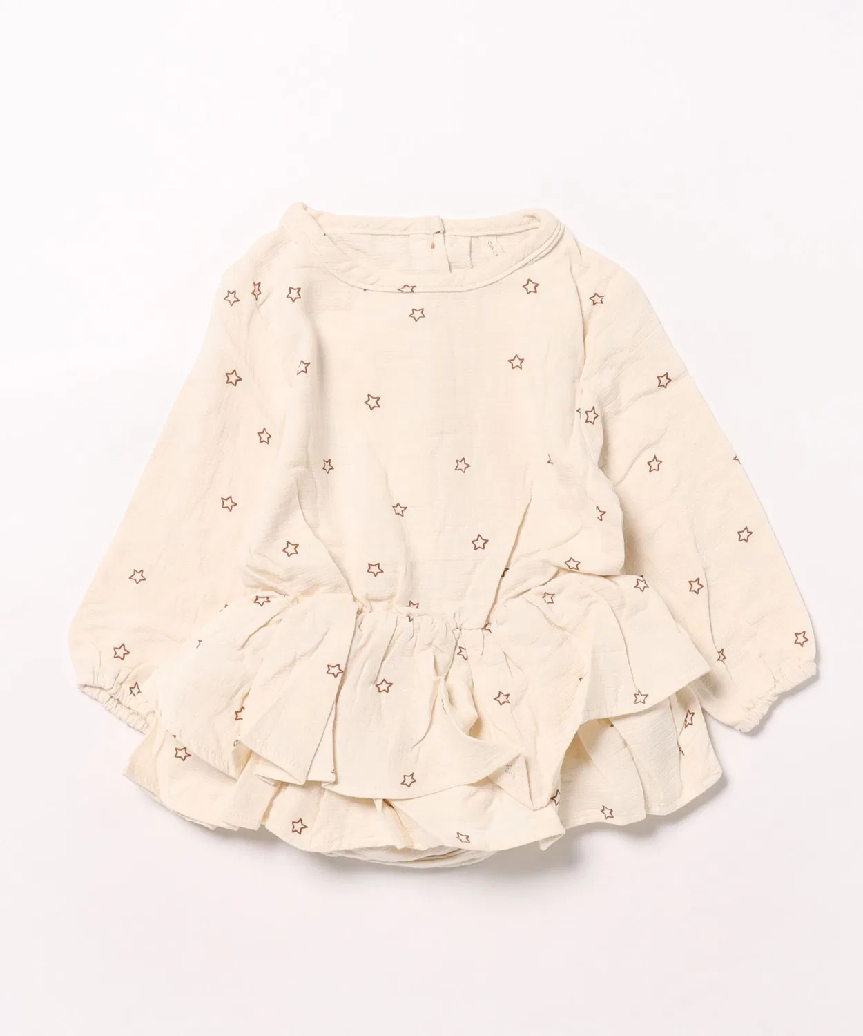 Детский лонгслив-комбинезон с кружевной отделкой Rosie Romper Quincy Mae, Natural