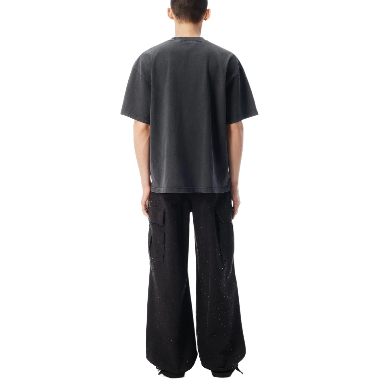 Футболка с круглым вырезом, Washed Black, Alexander Wang — фото 3