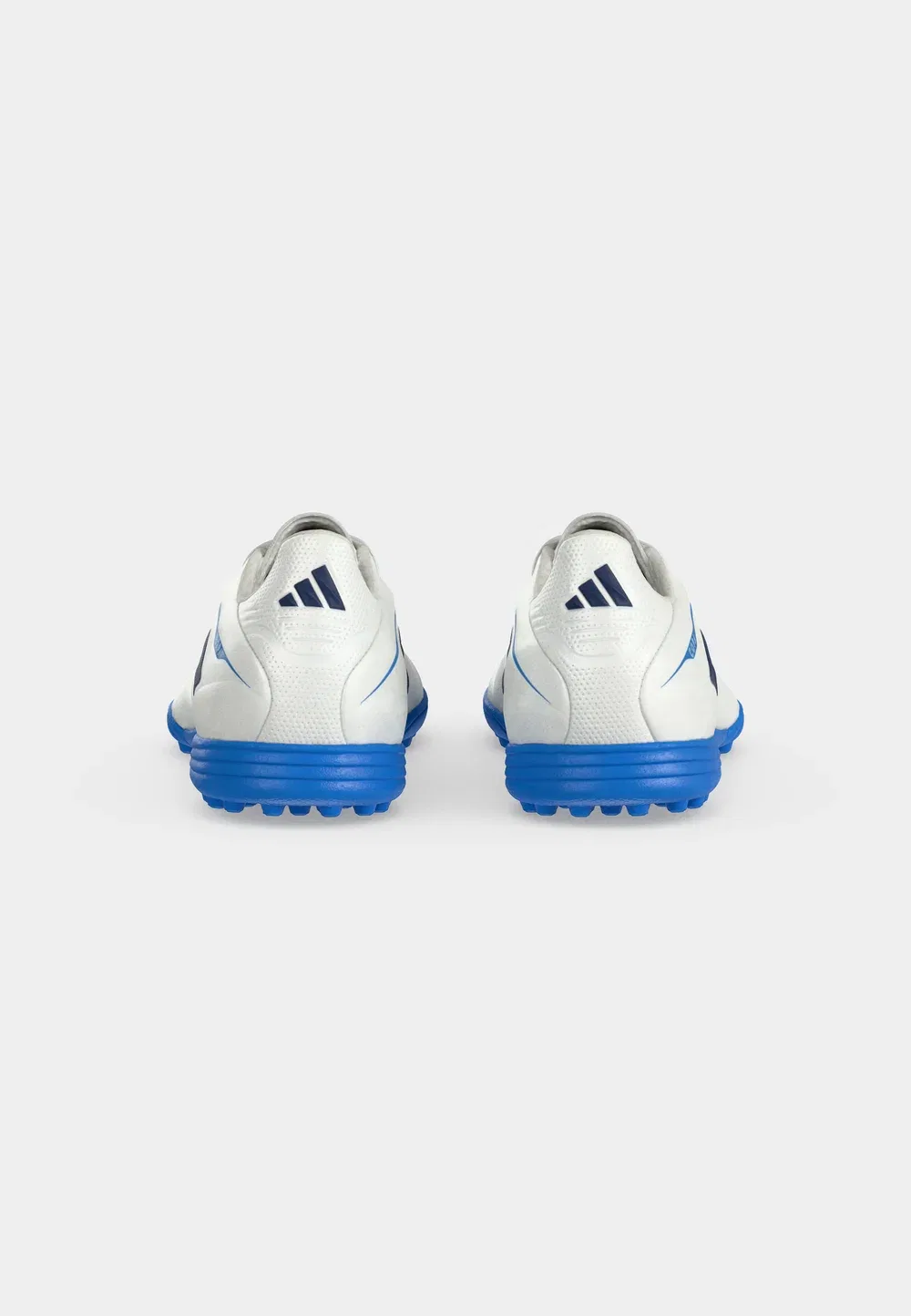 Детские футбольные бутсы Copa Pure IV League Turf унисекс - для искусственных газонов Adidas Performance, White/Metallic/Dark Blue/Lucid Ray Blue — фото 4