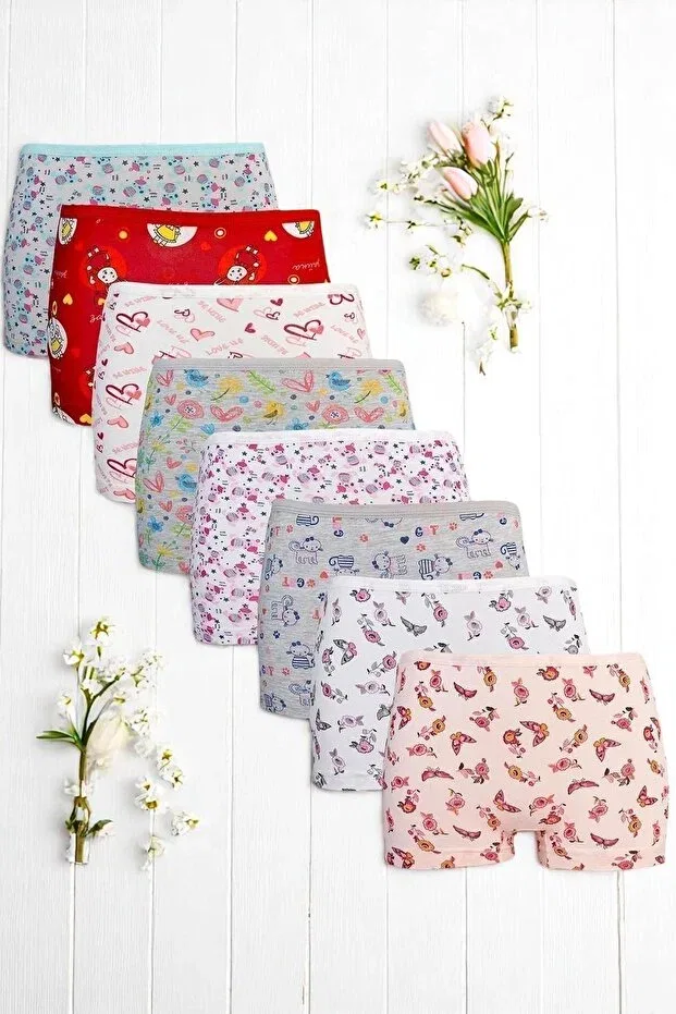Детский комплект боксеров для девочек с принтом Dondeza, Patterned Color