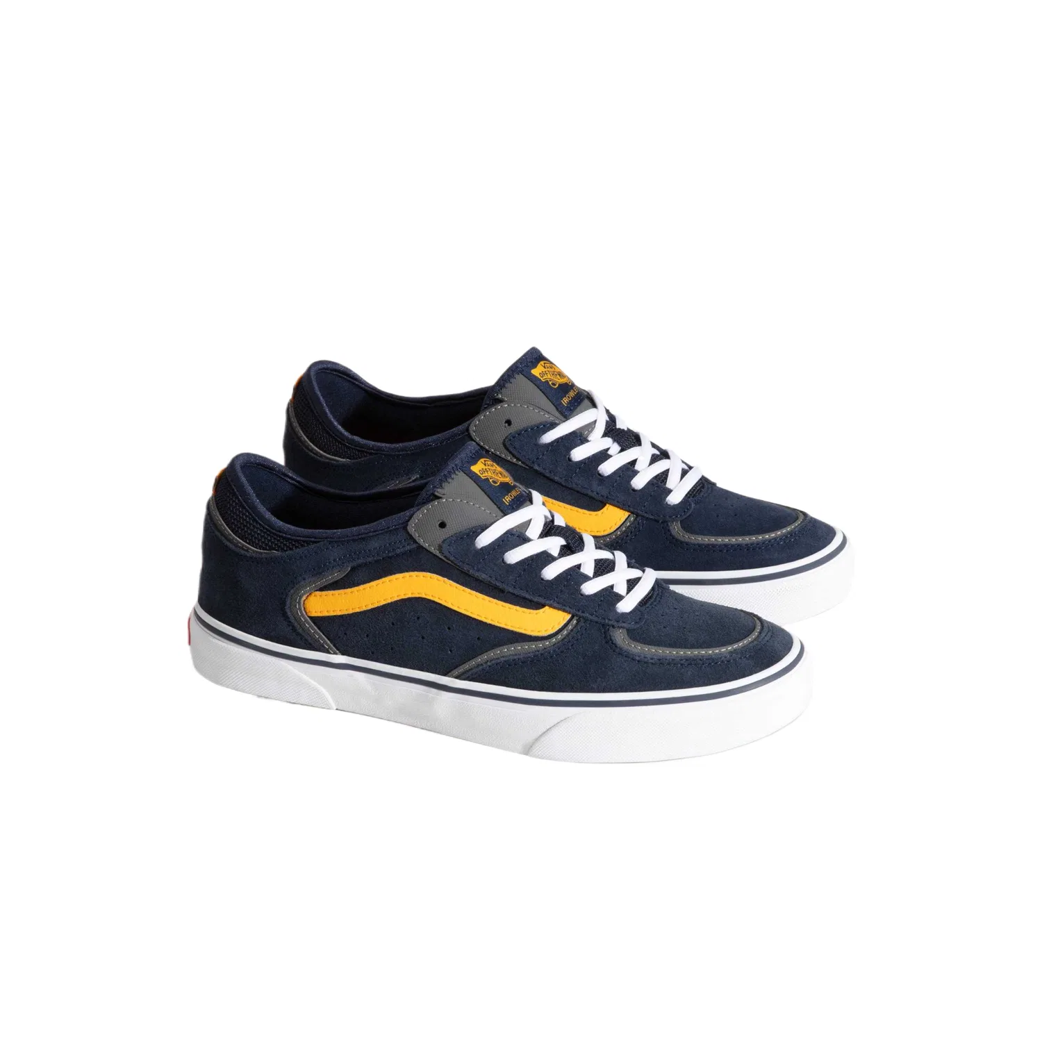 Детские кеды для скейтбординга Vans Rowley Low, Blue Yellow — фото 3