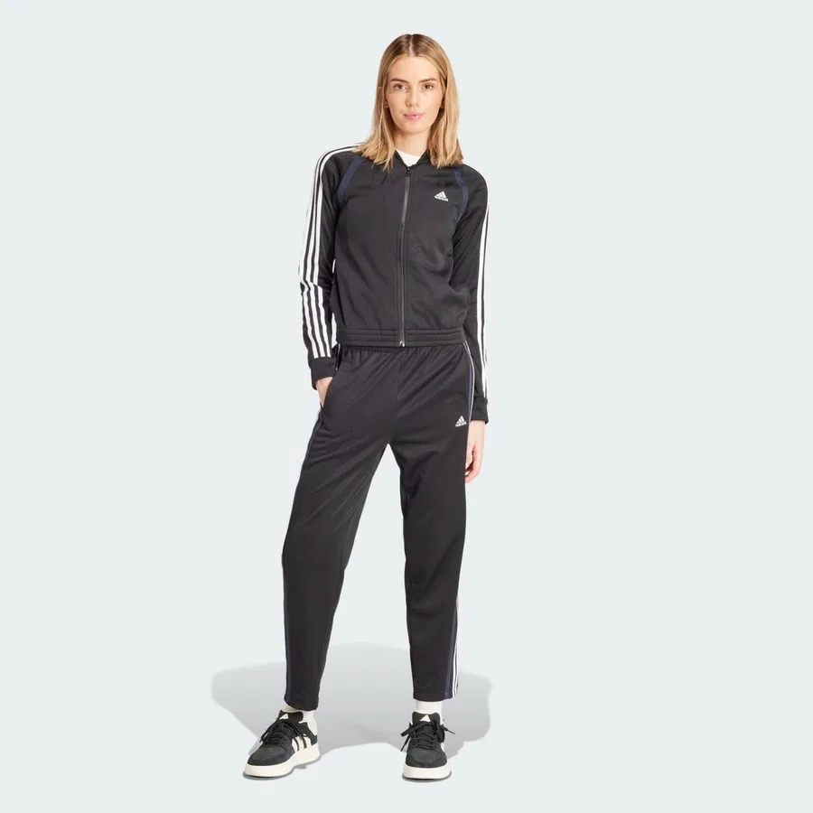 Спортивный костюм с молнией, длинным рукавом, в полоску, Sportswear IX1106 Teamsport Track Suit adidas, Черно-белый