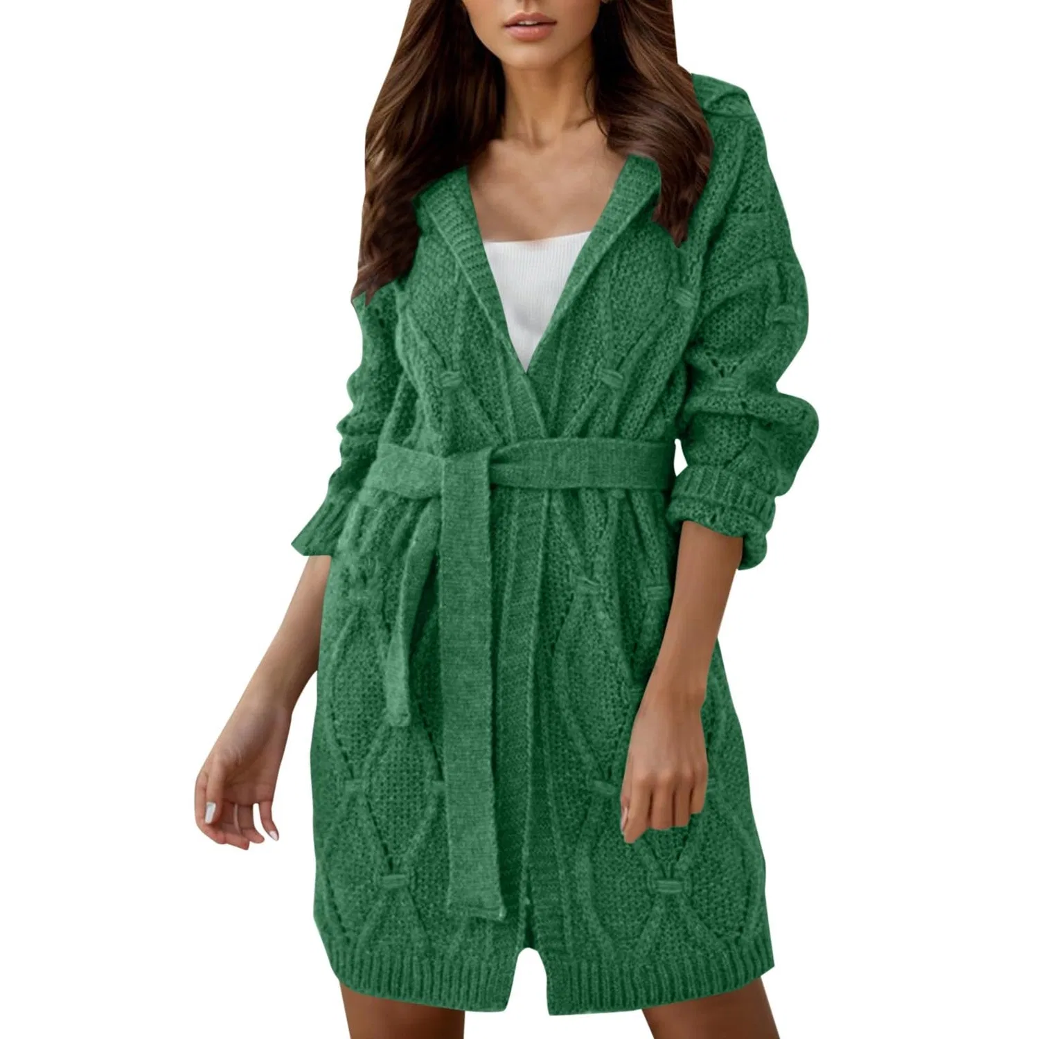 Женский кардиган оверсайз с длинным рукавом Autumn Cardigan, Verde