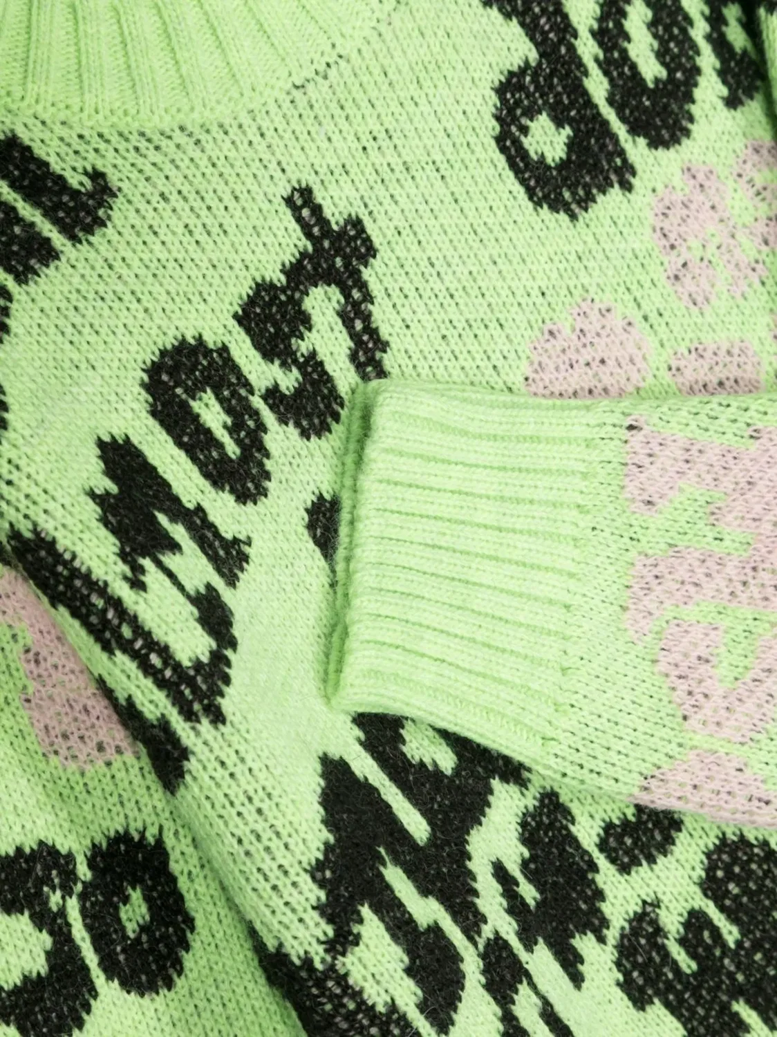 MSGM Джемпер вязаный зеленый — фото 3