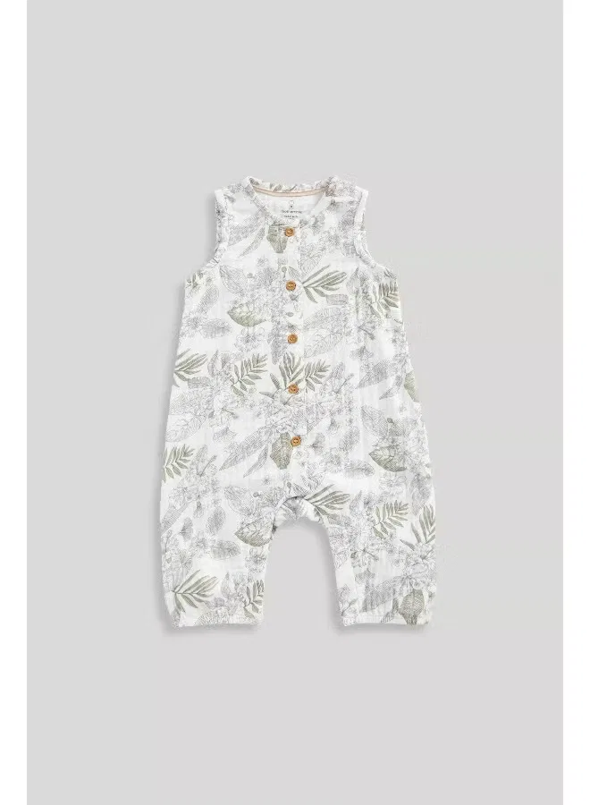 Боди-комбинезон с ботаническим принтом Mothercare