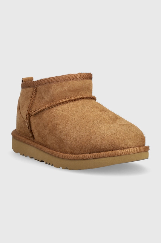 Детские замшевые зимние сапожки K Classic Ultra Mini Ugg, коричневый — фото 2