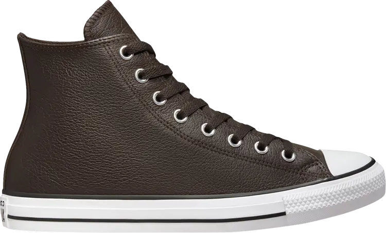 

Кроссовки Converse Chuck Taylor All Star Tumbled Leather High Velvet Brown, коричневый