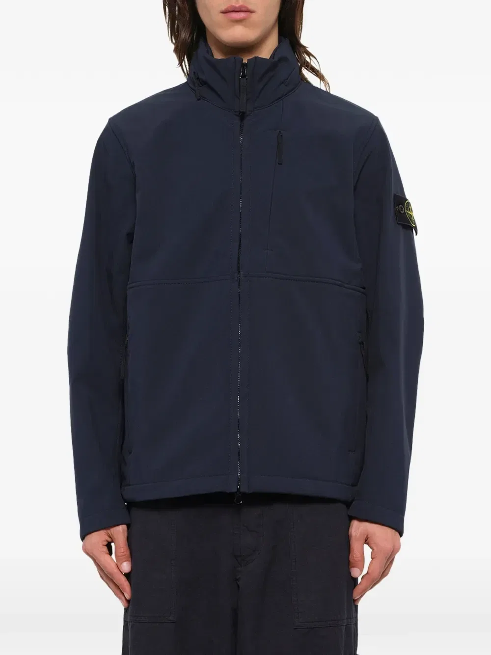 Куртка из ткани софтшел Stone Island, синий — фото 4
