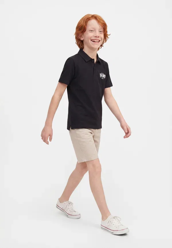 Детская рубашка поло Jack & Jones Junior, черный