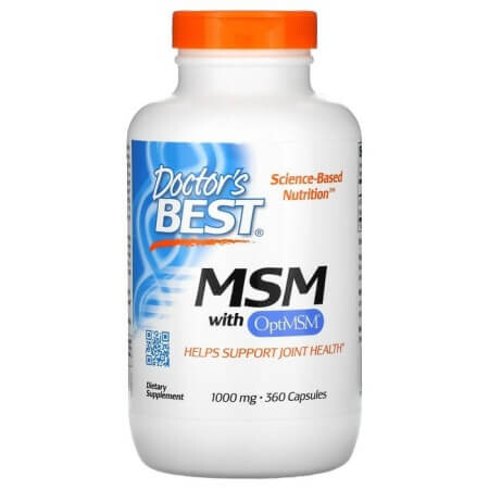 

МСМ с OptiMSM, Doctor's Best, 1000 мг, 360 капсул