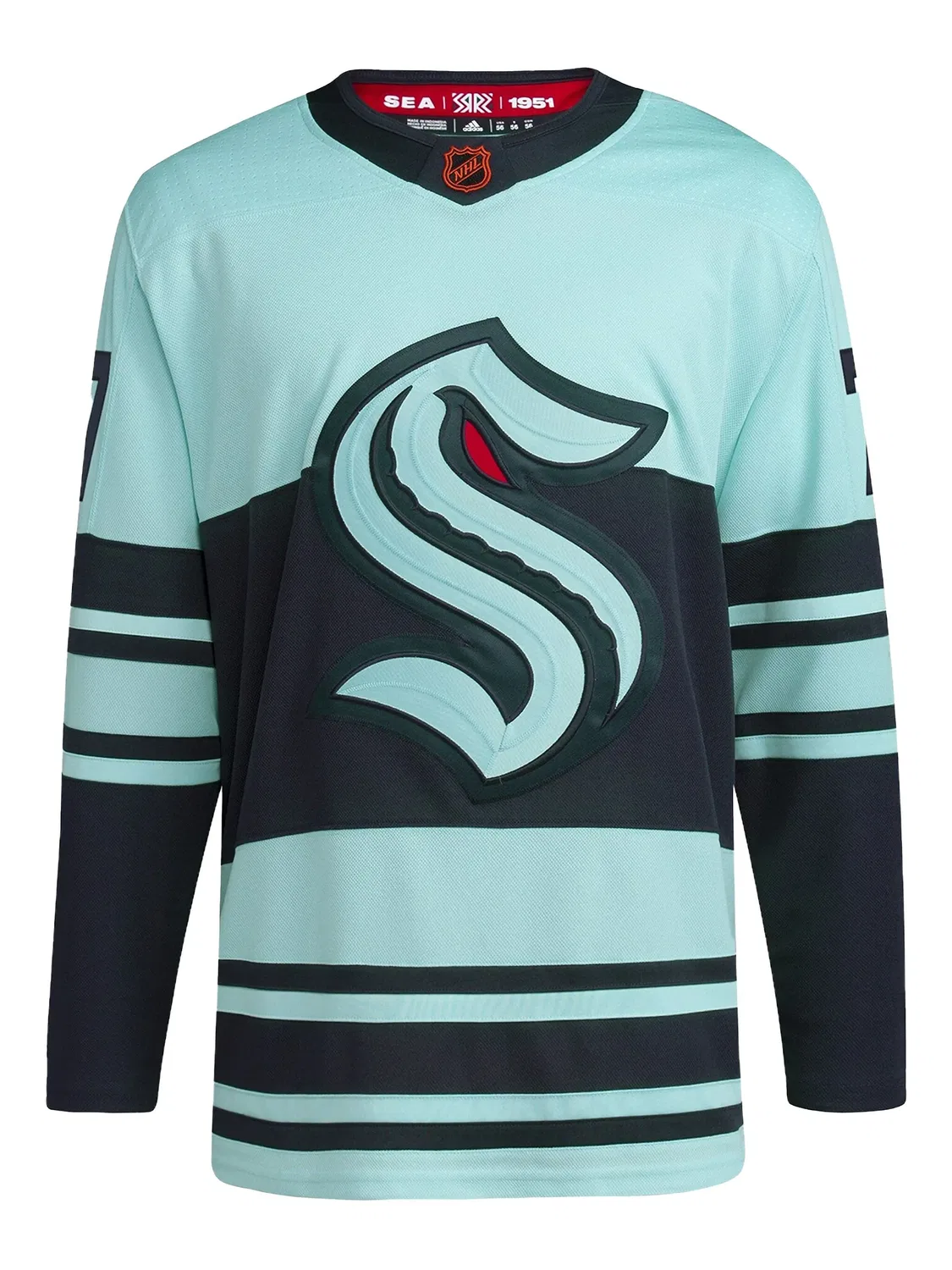 Футболка NHL Seattle Kraken Jordan Eberle Authentic Reverse Retro 2.0 Adidas, синий