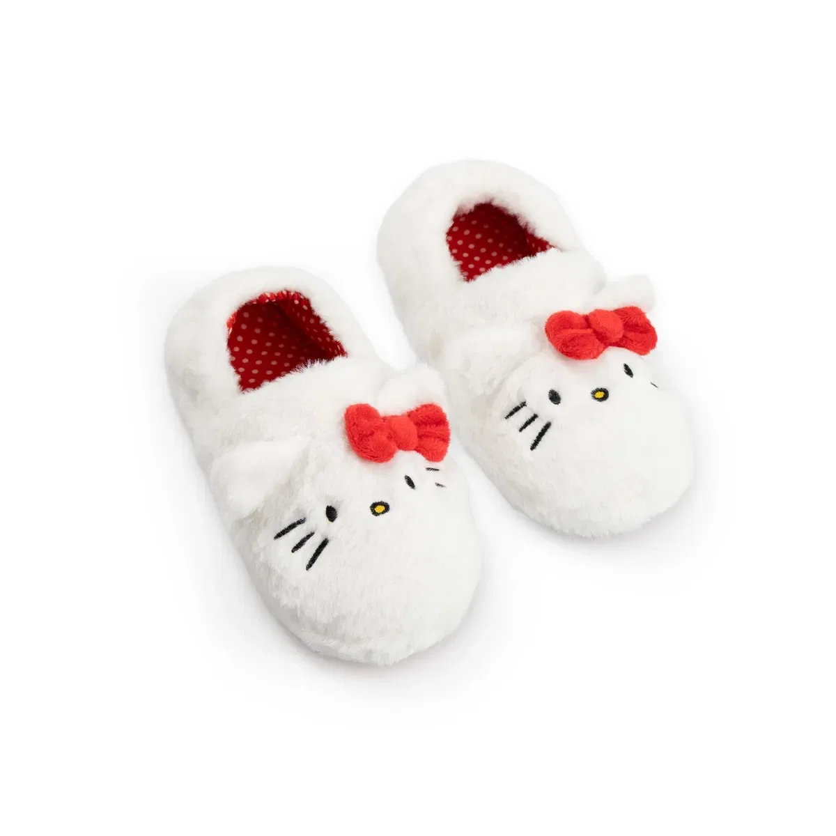 Детские тапочки-лоферы с принтом Hello Kitty, White