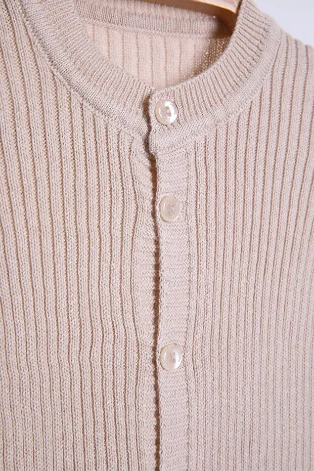Детский комплект боди-комбинезонов органический трикотажный Babyhola, Beige — фото 4