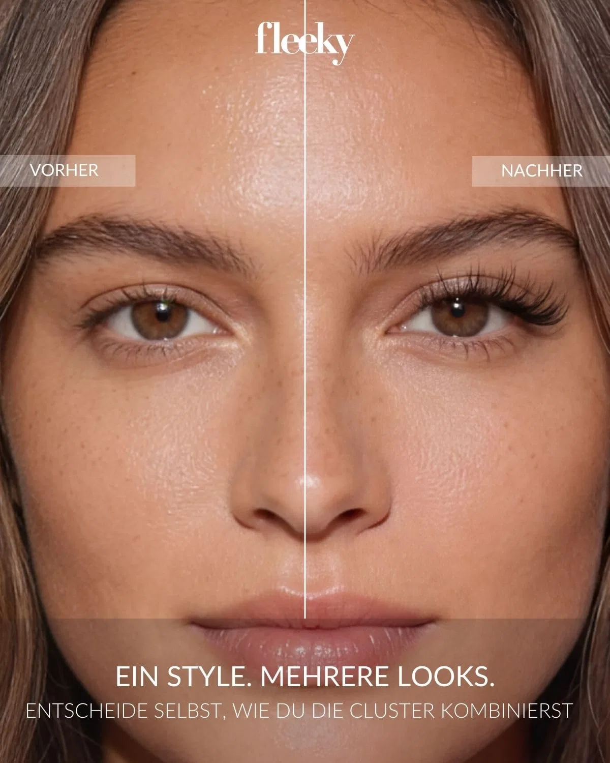 Накладные ресницы Self-Adhesive, Fleeky Brow, 50 шт, черный — фото 2