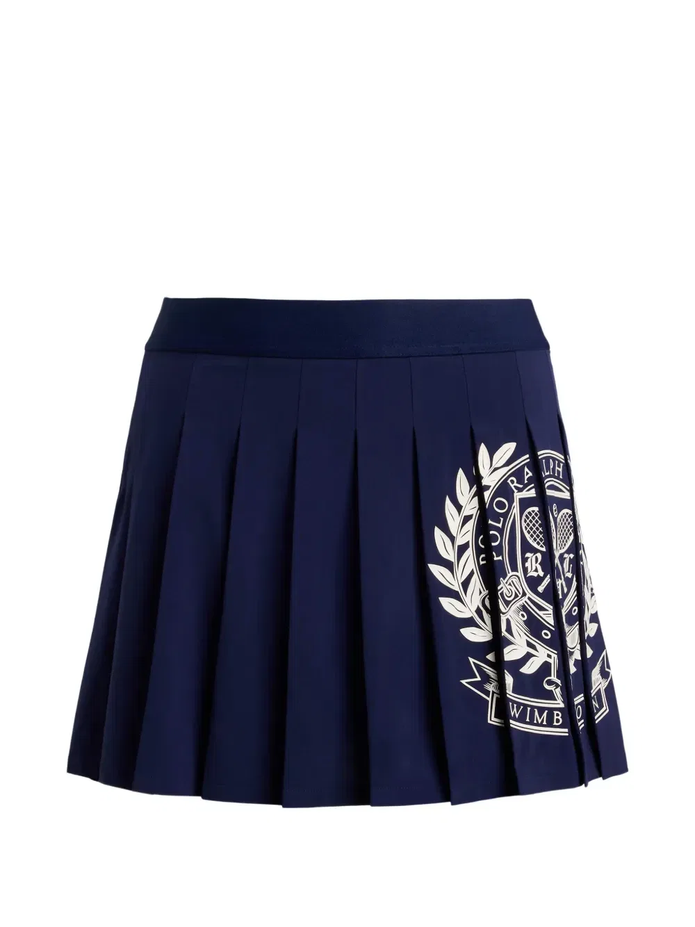 Плиссированная мини юбка Wimbledon Logo Performance Polo Ralph Lauren, синий