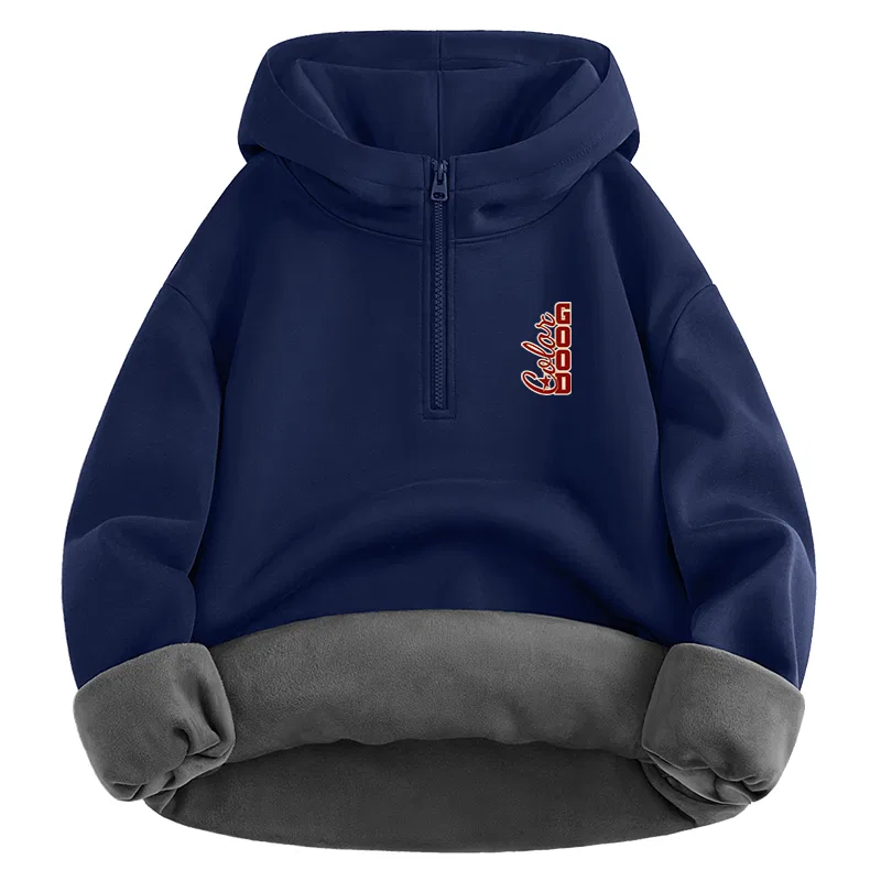 Детский свитшот в ретро-спортивном стиле MINISO, Navy Blue