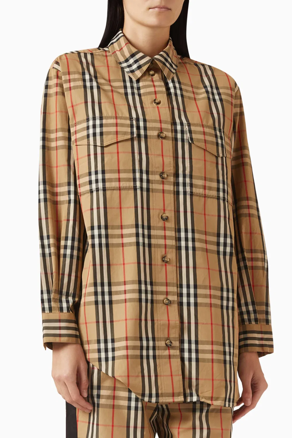 Рубашка в клетку Turnstone Burberry, нейтральный