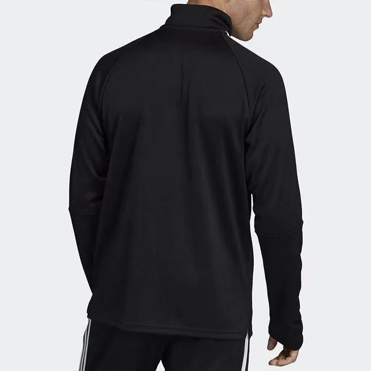 Свитшот с воротником Casual up-collar Adidas, черный — фото 4