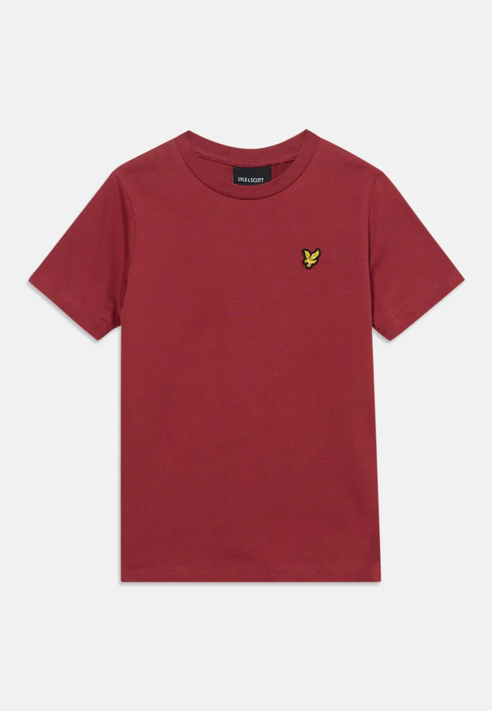 Простая футболка унисекс - базовая модель Lyle & Scott, Oxblood Red