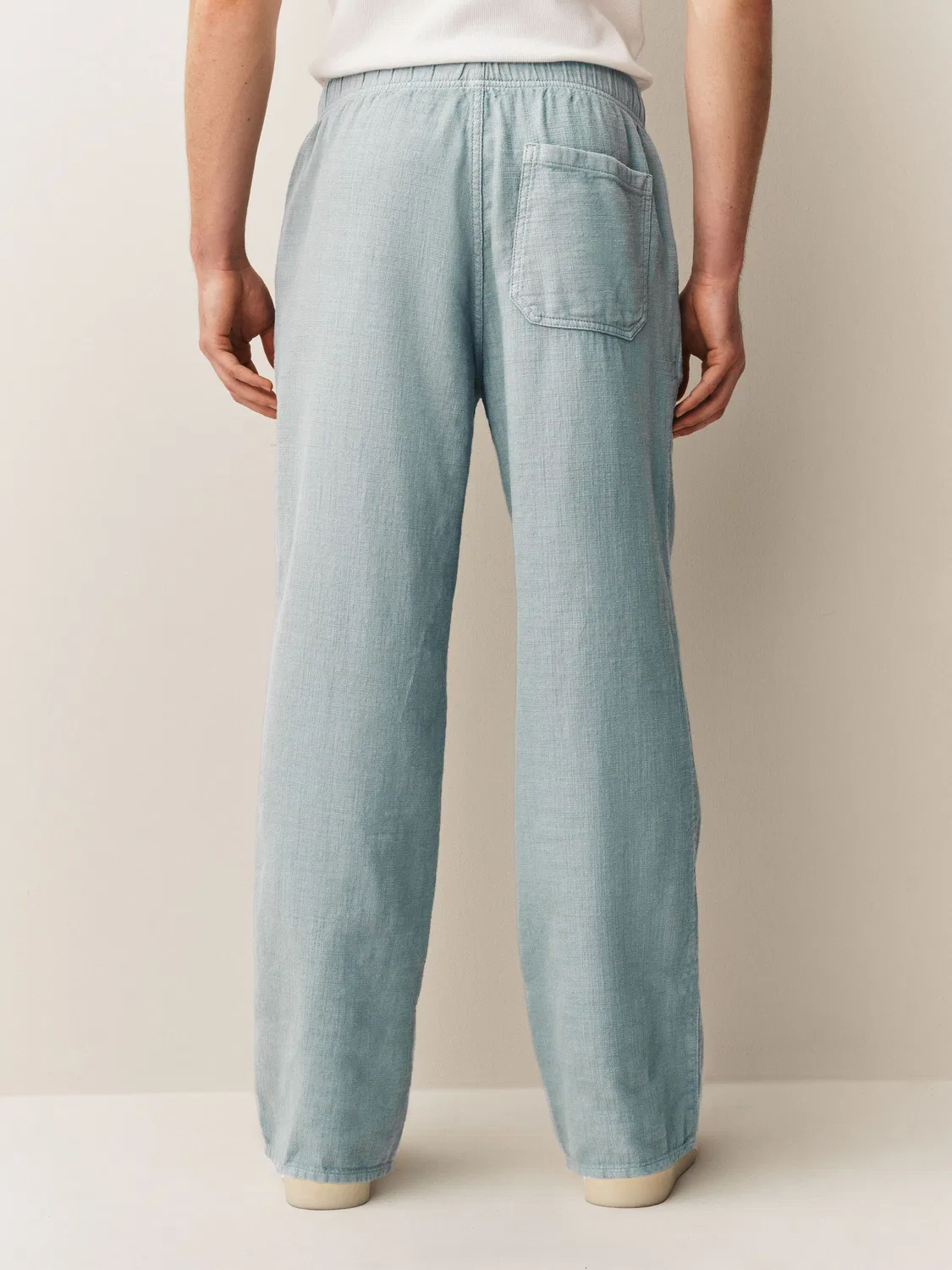 Брюки свободного кроя из хлопка, Light Blue Next — фото 4