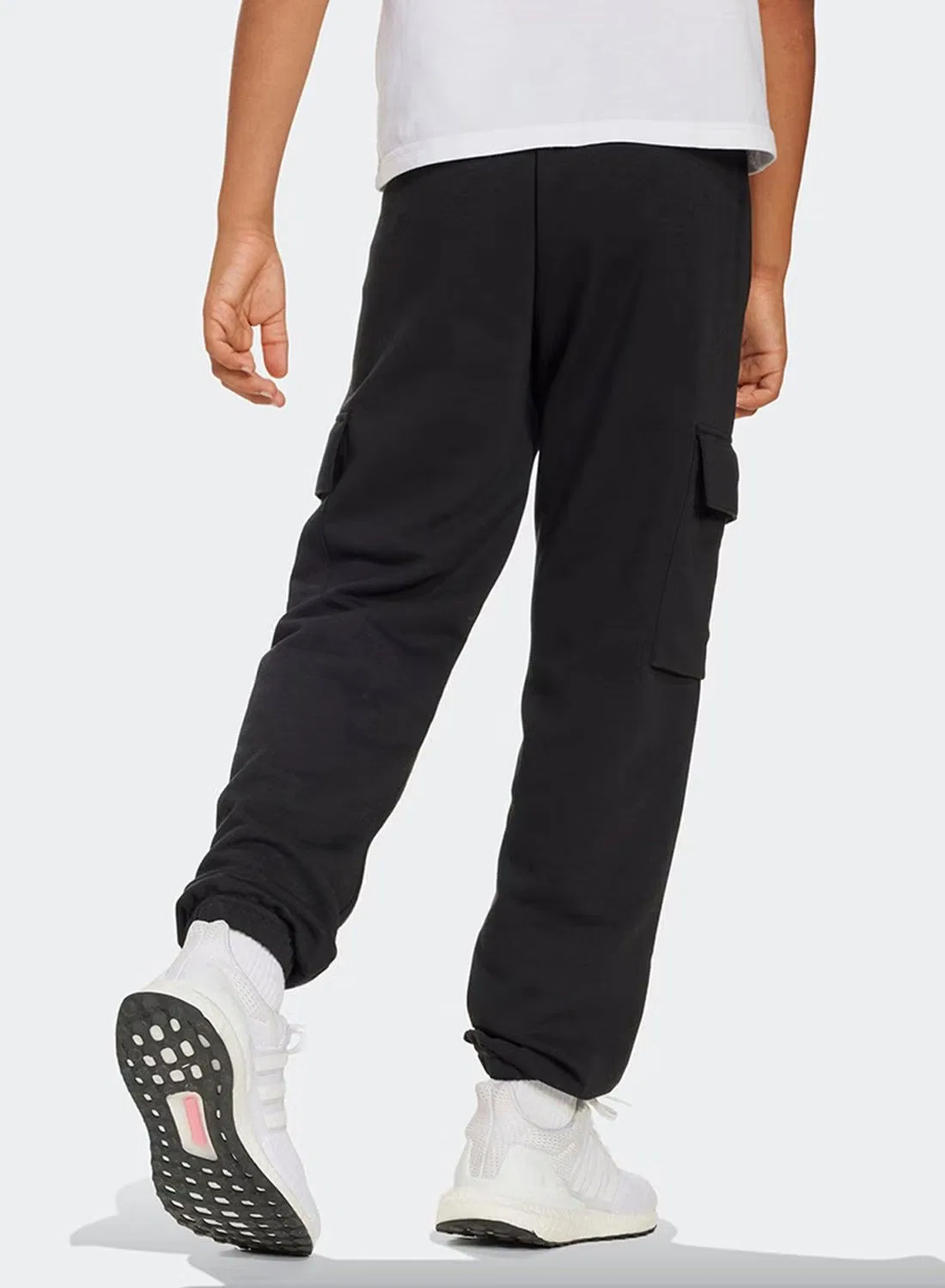 Штаны карго с карманами Essentials cargo joggers Adidas, черный — фото 4